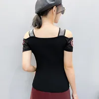 High Quality Women Short Sleeve Mesh Tees Clothes Luxury Love Heart Shiny Diamonds Summer T-Shirt Female Streetwear Fashion Tops - Image 2