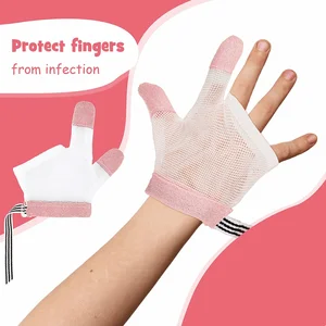 1 пара защитных перчаток для детей младенцев защита от укуса рук Предотвращение укусов пальцев ногтей перчатки для малышей безвредный набор