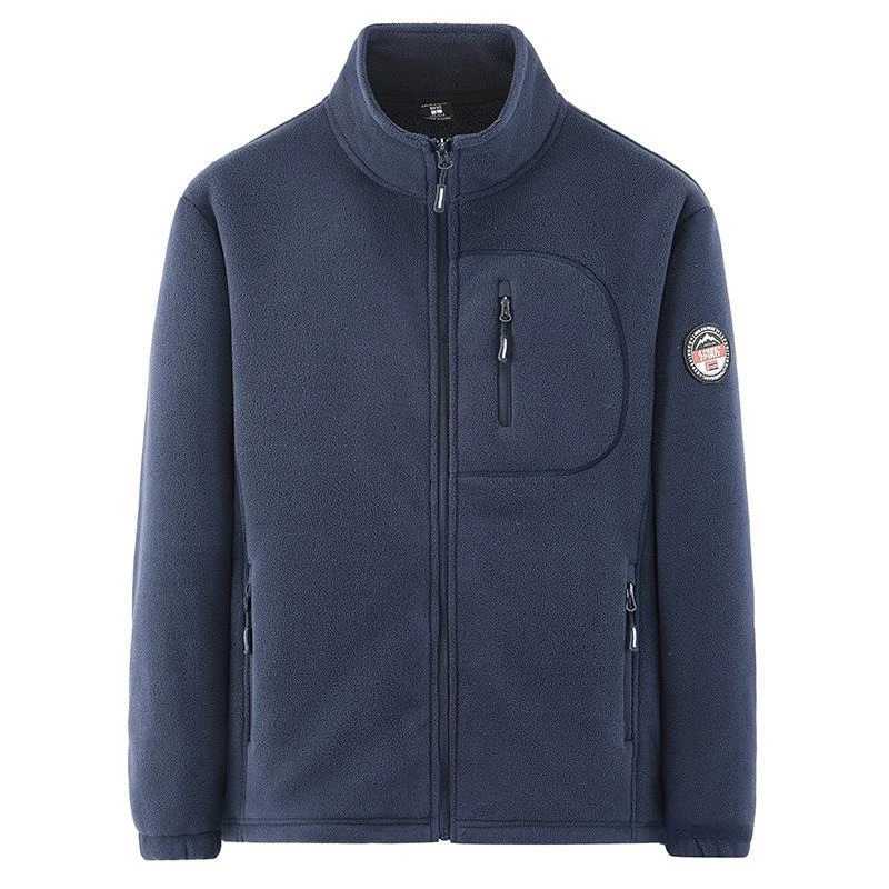 3 Colors!2023 Autumn and Winter New Men's Fleece Jacket Warm Fit Sweater Casual Coat