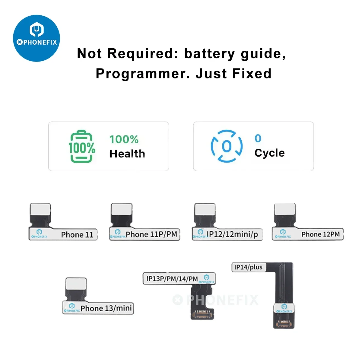 

Pre-Programming External Battery Flex Cable Unlock the Solution for Non-Genuine Battery Message on iPhone 11 12 13 14 Pro Max