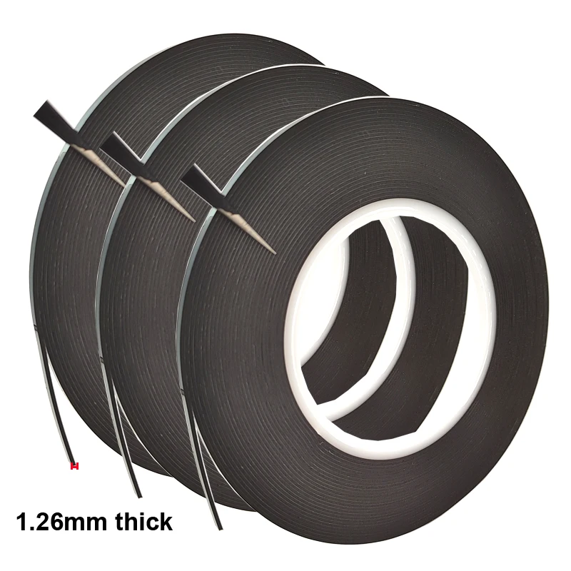 

Full Screen Rework Double Adhesive Sponge Foam, Curved TV Set Matrix Frame Sealing Tape, 3/3.5/4/5mm wide, 10M/Roll, 1.26/0.86mm