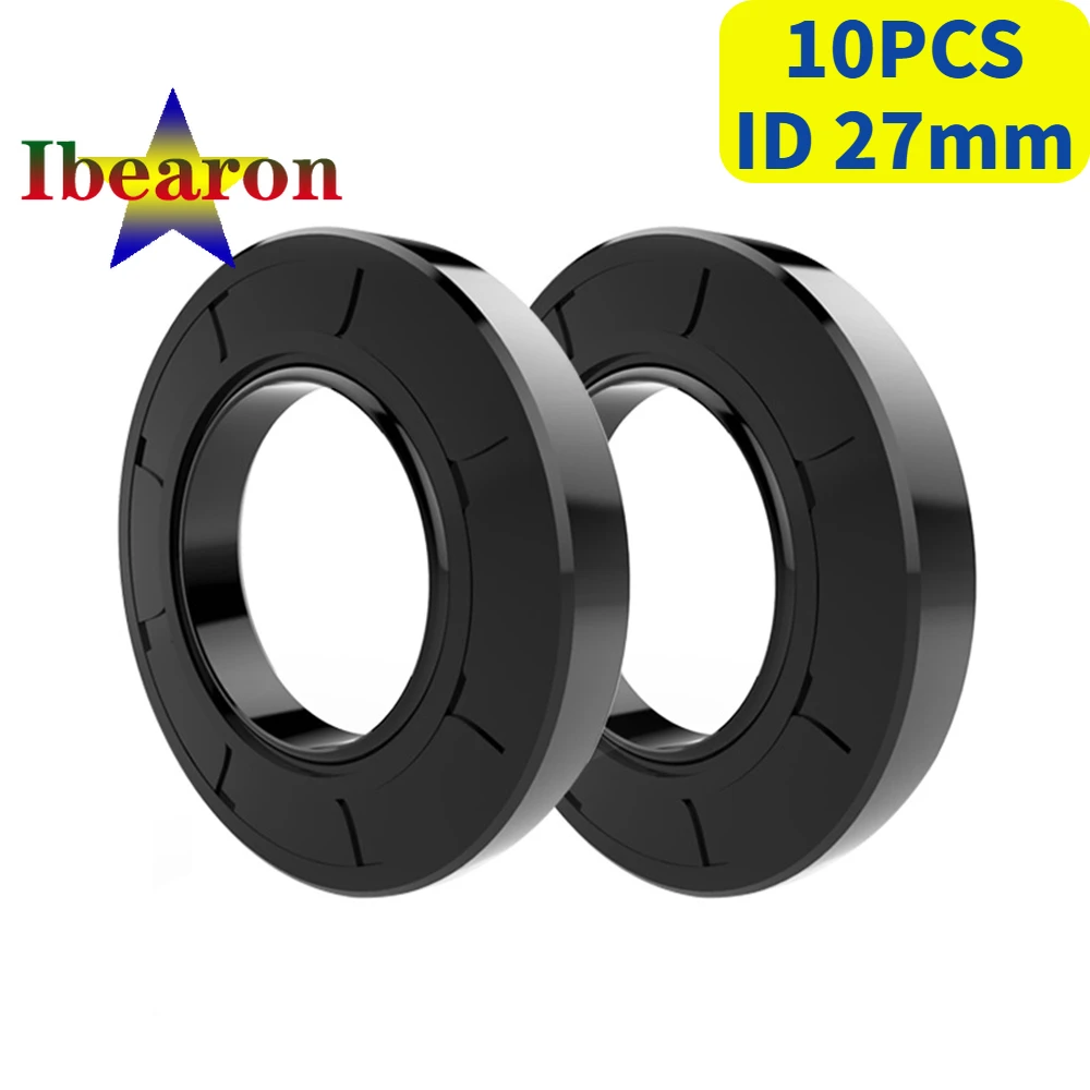 

10PCS TC ID 27mm Framework Oil Seal NBR(Nitrile Rubber Buna) Sealing Gasket High Quality Standard Parts