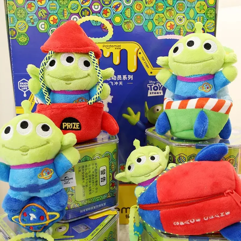 

8pcs/Set Disney Toy Story Alien Plush Toy Anime Kawaii Plushies Stuffed Doll Pendent Ornament Decoration Pillow Kids Gifts