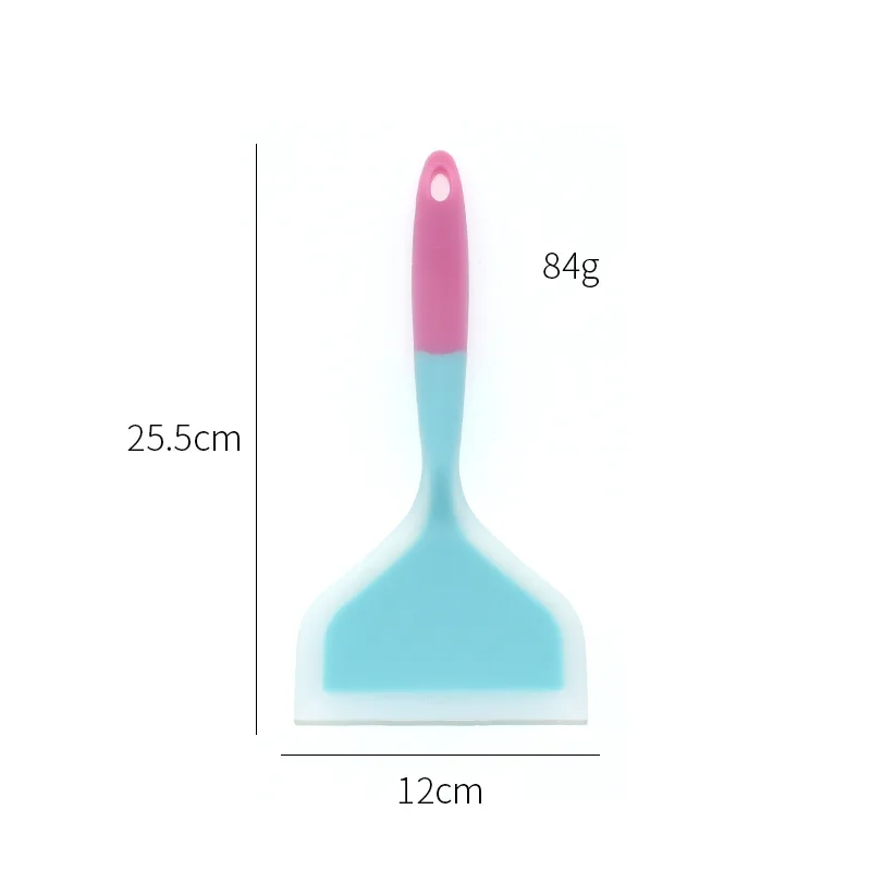 Silicone Spatula Silicone Scraper Kitchen Spatula Silicone Cookware Non-stick Pan Wide Mouth Yuzi Burning Silicone Spatula Fried Egg Pancake Kitchen Accessories