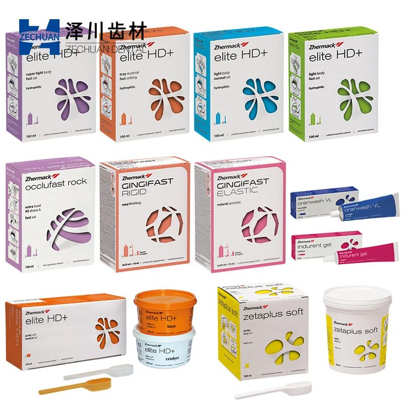 Zhermack Dental Impression Material Silicone Hydrophilic Alginate Teeth