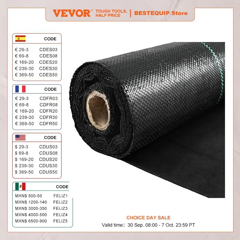 High Density Weed Barrier Landscape Fabric for Gardens