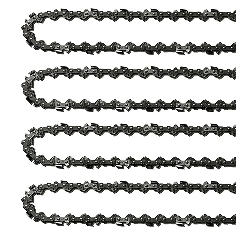 

4 Pack 14 Inch Chainsaw Chain Set 52 Drive Links, 0.05In Gauge, 3/8Inch LP Pitch, 14-Inch Replacement Chainsaw Chains Low Set