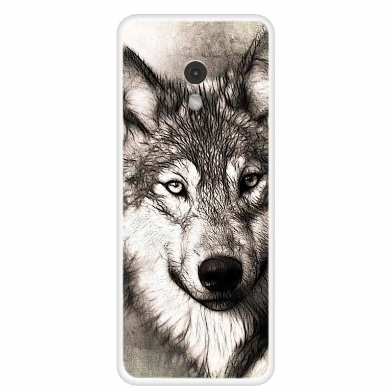 Wolf and Lion Clear TPU Silicone Soft Phone Case - Cute Back Cover