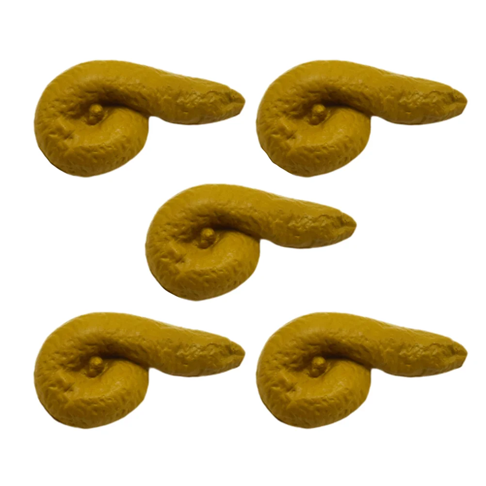 

5pcs Realistic Spoof Excrement Toys Funny Plaything for April Fools Day Party