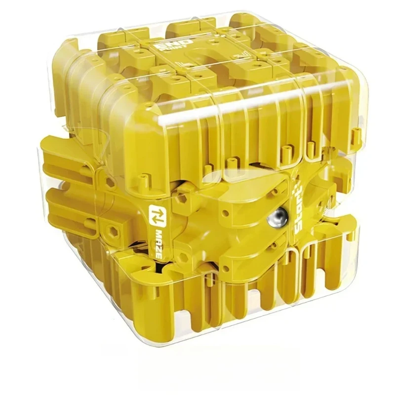 3D Maze Magic Cube Six-sided Transparent Puzzle Speed Cube Rolling Ball Cubes Maze Toys for Children Stress Reliever Fidget Toys