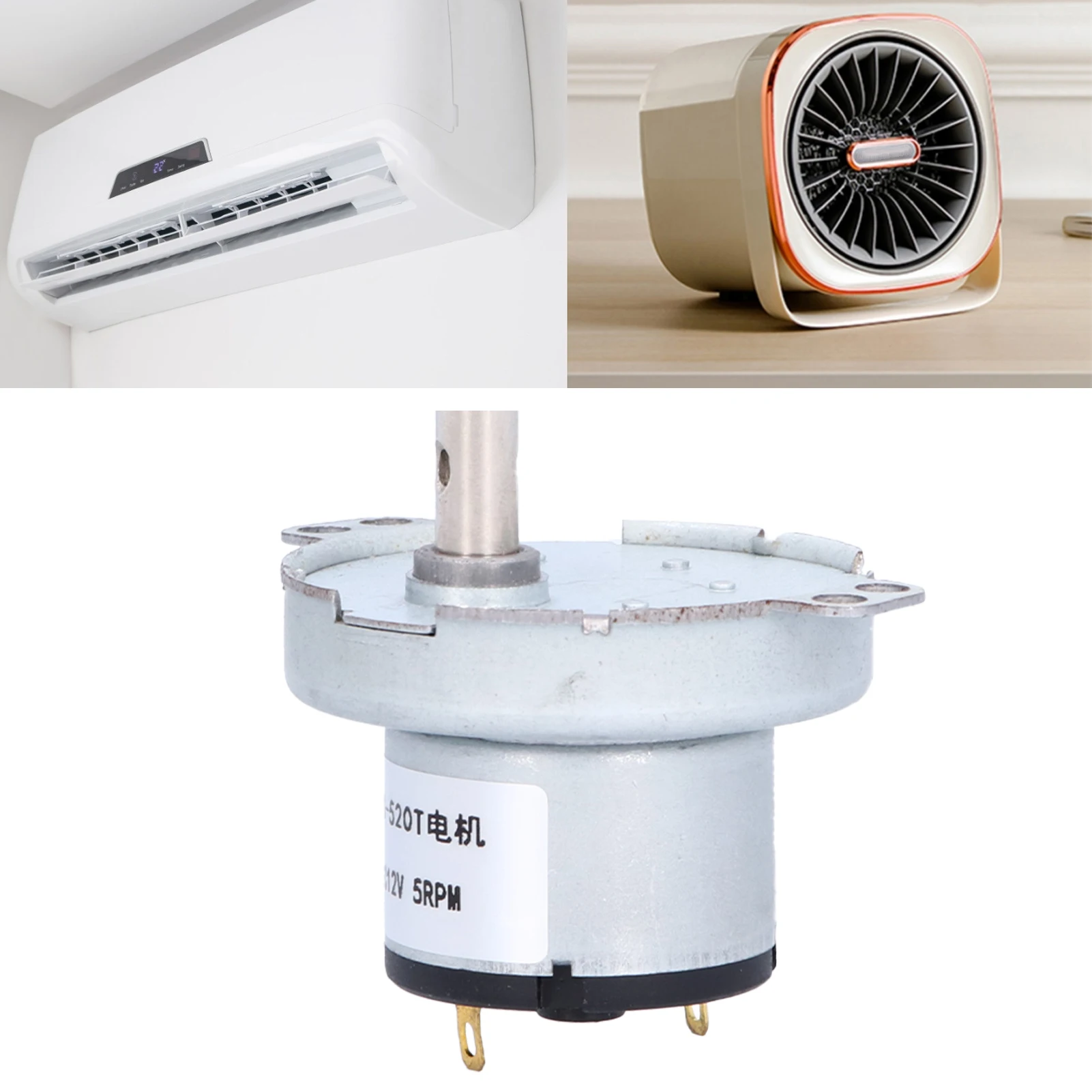 JS?520T 동기식 모터 전자 제품용 내구성 있는 DC 12V 5RPM 기어 모터 내구성 있는 동기식 모터