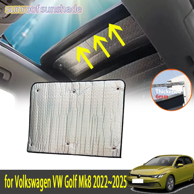 폭스바겐용 선루프 햇빛가리개, 폭스바겐 VW 골프 Mk8 2022  2025 CD1 CG5 자동차 액세서리, 지붕 단열 앞유리 알루미늄