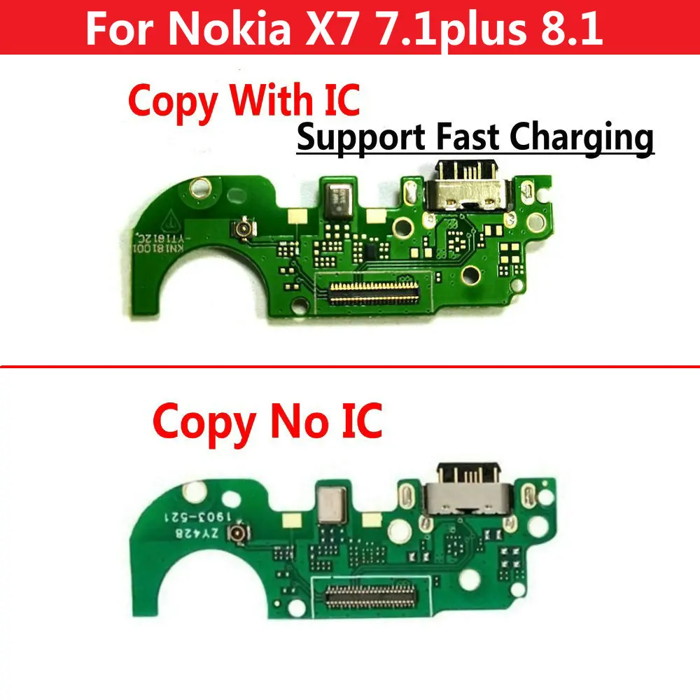 

USB Charge Charging Port Dock Connector Mic Board Flex Cable For Nokia X7 7.1plus 8.1 USB Board