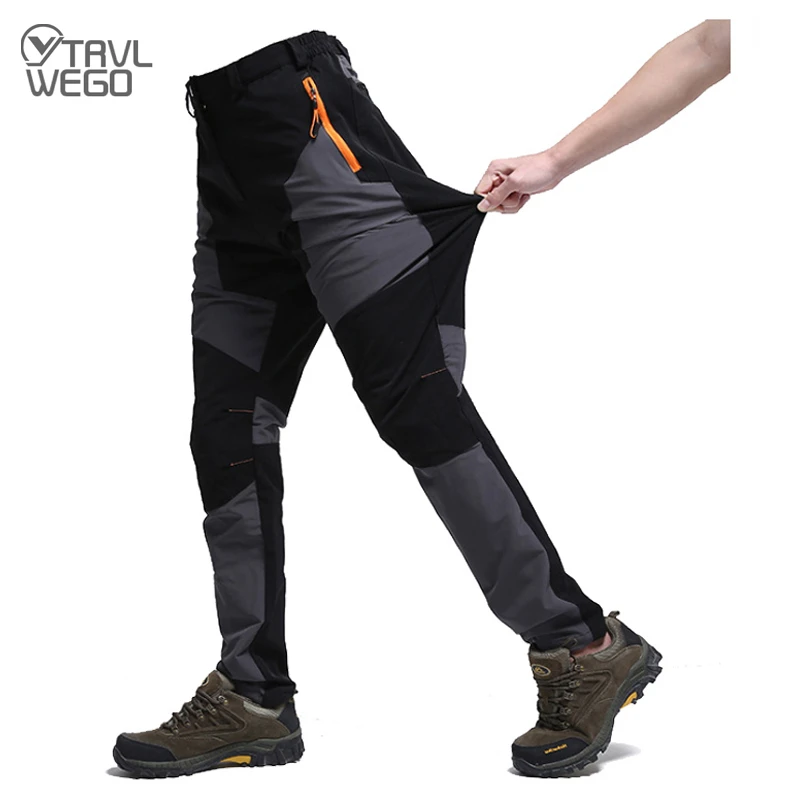 Trvlwego Men Summer Hiking Pants Wearresistant Waterproof Hiking