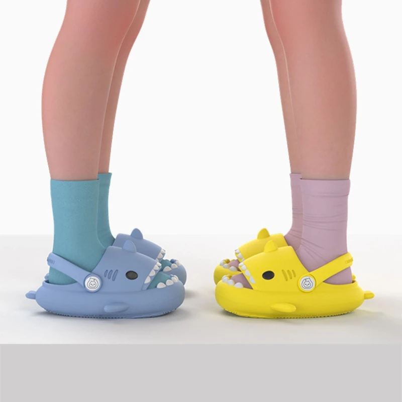 Children's Summer Shark Slippers Indoor Non-Slip Soft Bottom Cute