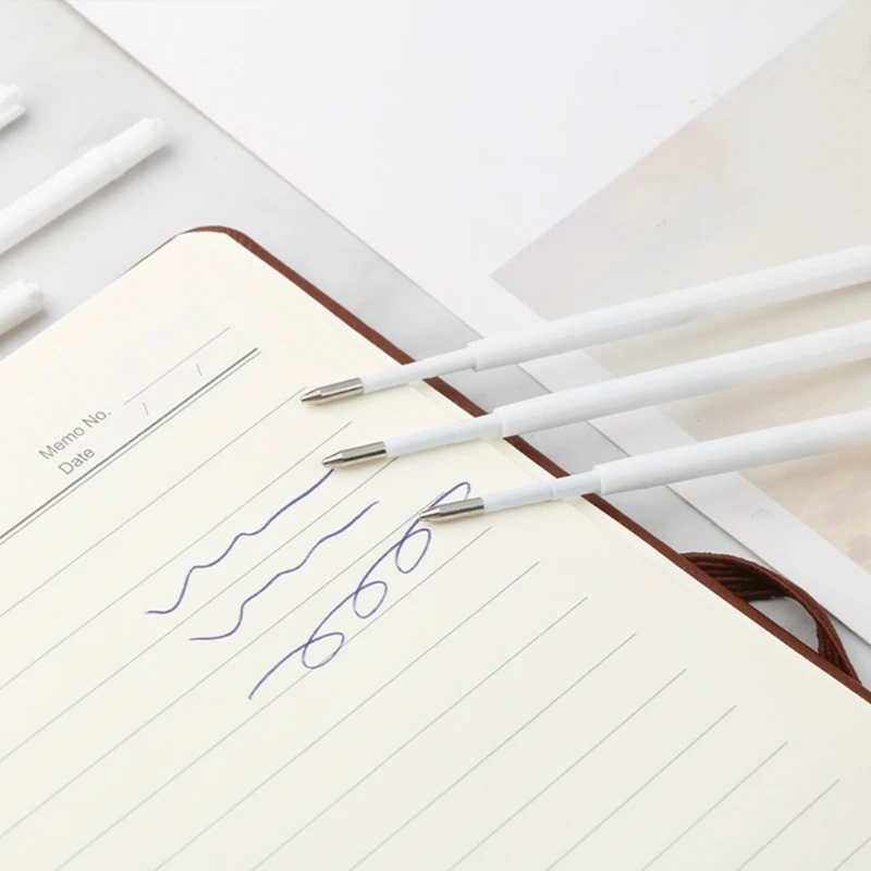 개폐식 볼펜, 교체 가능한 볼펜 리필, 검정/파랑 잉크 용 100Pcs 표준 볼펜 리필