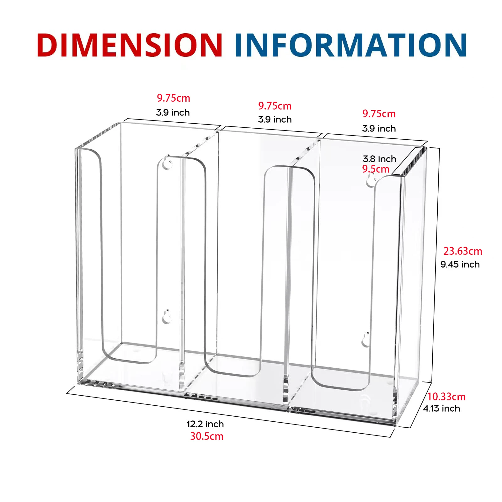 Cunhill 3 compartimenten acryl koffiekop dispenser organizer papieren beker deksel mouw houder wegwerp beker organizer coffeeshop benodigdheden papieren bekerhouder beker opslag organizer voor