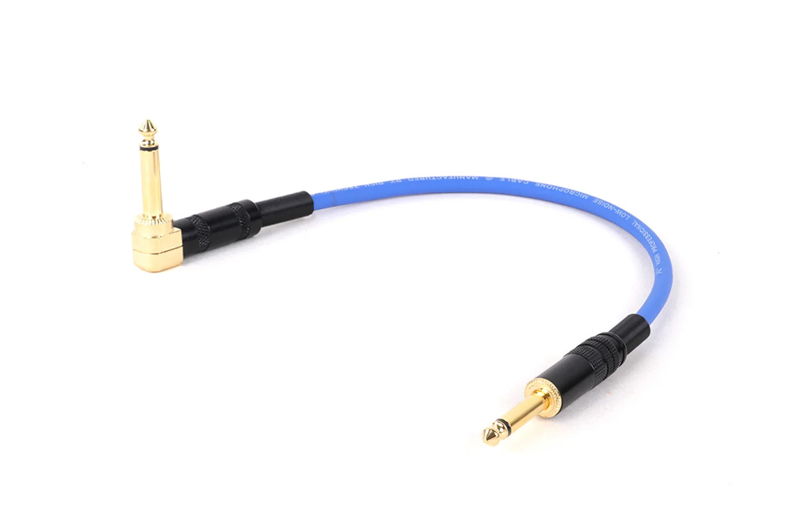 0,2 m-15 m vergoldetes 6,35 mm/6,5 mm Stecker auf Stecker 90-Grad-Winkelstück auf gerades Mono 1/4 Zoll TS-Musikinstrument-Gitarrenkabel – Detail 15