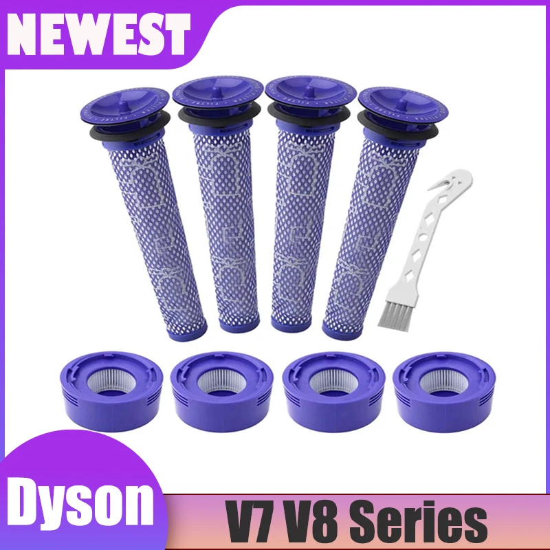 Universal V8 Vacuum Filter Replacement for Cordless Stick Cleaners