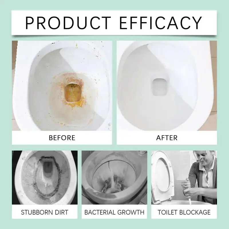 Toilet Bowl Cleaners 100ml Oxalic Acid Toilet Descaler Odor Removal Products Limescale Cleaning Liquid Long-Lasting Fragrance