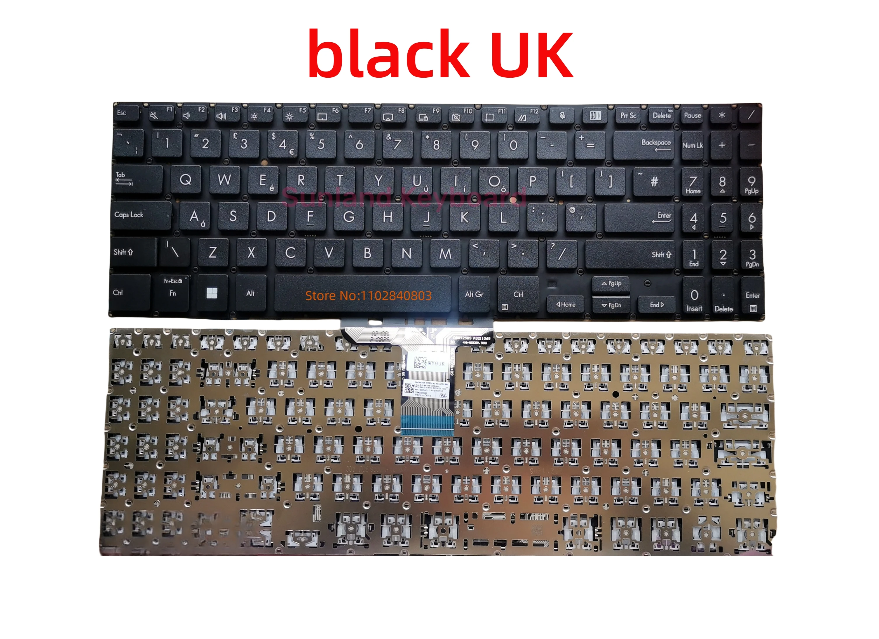 New US Russian UK Turk French Laptop Backlight Keyboard For ASUS ExpertBook B1-B1500 P1550 BW450 Pro15 PX555 PX555C Keyboard