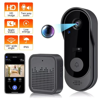 1080P Wireless WIFI Video Doorbell Intercom Door Bell with Camera Tuya Smart Home for Security Protection PIR Motion Detection 1