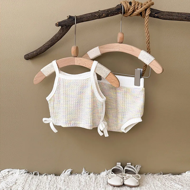 Cute Summer Baby Girls Halter Tops Bloomer Set