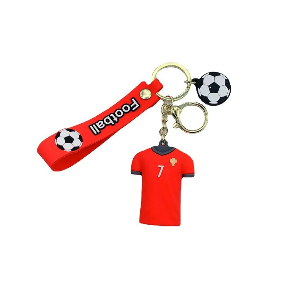 New Niche Fashion Soccer Player Jersey Keychain Soccer Clothing Pendant Keychain Design Women's Handbag Car Keychain PartyFavors - Image 6