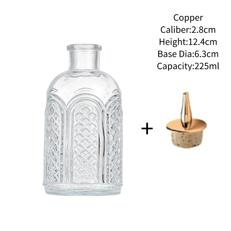 Vintage Glass Design Cocktail Bitters Bottle with Stainless Steel Dasher Top - Professional Bar Tool Accessory