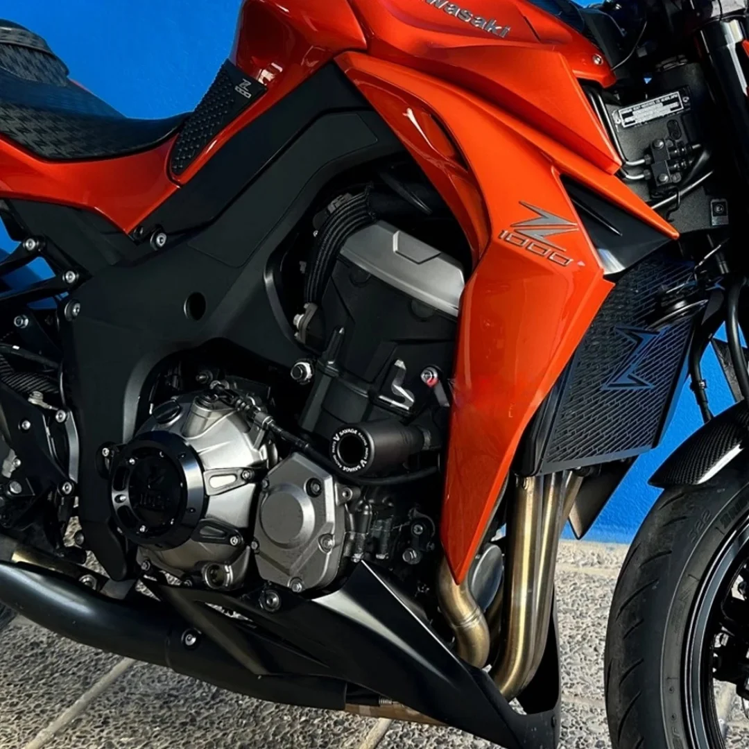SAVAGE 카와사키 Z1000 Z1000R Z 1000 R 오토바이 프레임 슬라이더 충돌 보호대, 엔진 추락 보호 액세서리 방충 패드