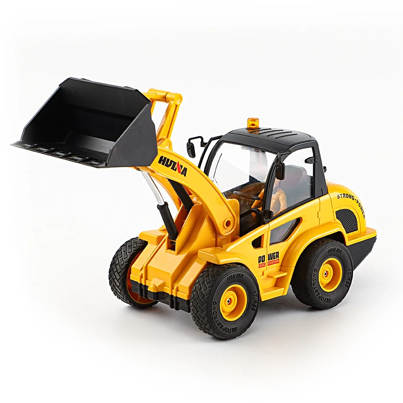 HUINA 1/24 RC Bulldozer 9CH Wireless Remote Control Loader Engineering Vehicle 2.4GHZ RC Car Model Boy Children's Toys Gifts 6