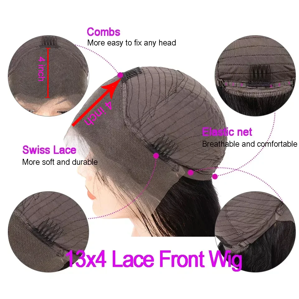Human Hair Wig Lace Front Wig Human Hair Wigs Front Lace Wig 4c Edges Baby Hair Lace Wigs Short Curly Bob Human Hair Wigs 13x4 Lace Front Human Remy Deep Curly Short Bob Wig