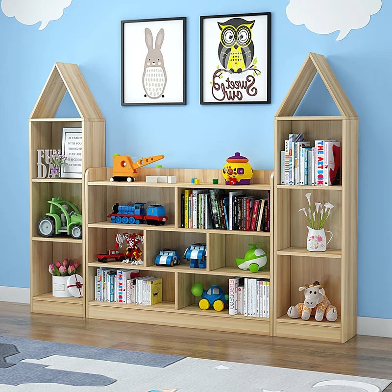 Storage Children Shelf Book Shelves Cabinets Living Room Kids Accessories Children's Bookcases Estanteria Libros Books Nursery