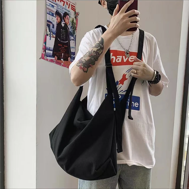 2023 New Shoulder Bag Canvas Bag Korean-style Portable Large Capacity Chain Tote  Bag Fashionable All-match Simple Style Handbags - AliExpress