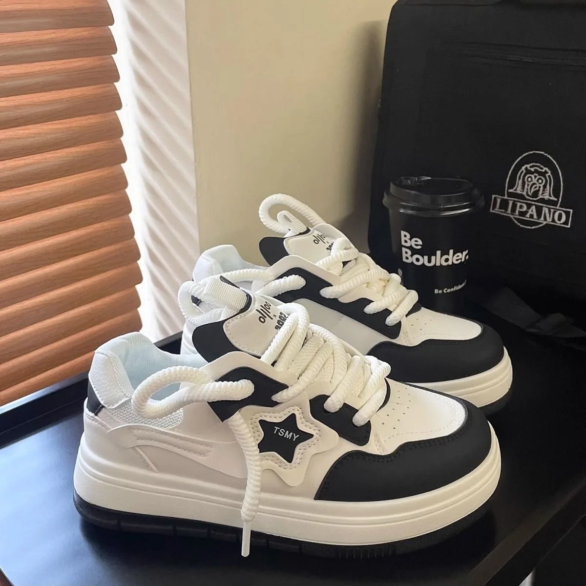 Star Walking Sneakers Y2K Platform Shoes Thick Sole Comfortable Running Shoes Aesthetic Tennis For Outdoor Sports For Star Walking