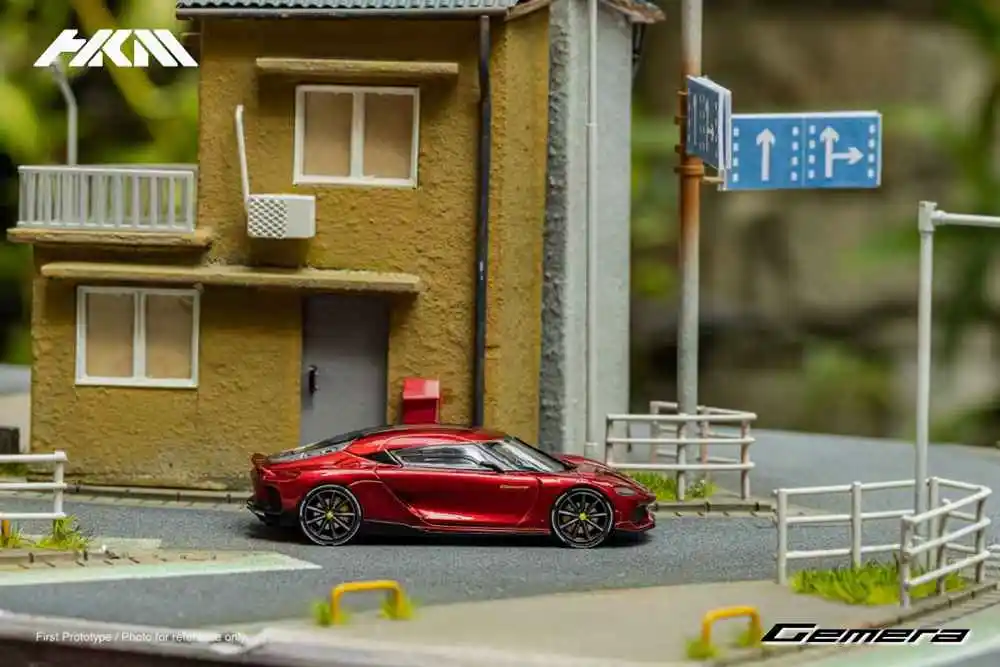 Hkm 1:64 Per Koenigsegg Gemera Double Door Hybrid Supercar Diecast Toys Collezione Di Modelli Di Auto Regali In Edizione Limitata