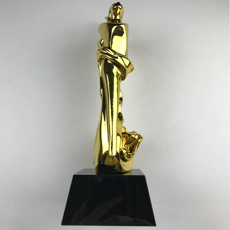 Customized Resin Trophy, Academy Sports Souvenirs, Gold Awards, Gold-Plated Souvenir, Craft Cup, 29cm, 30cm,31cm Home Decor, 1Pc