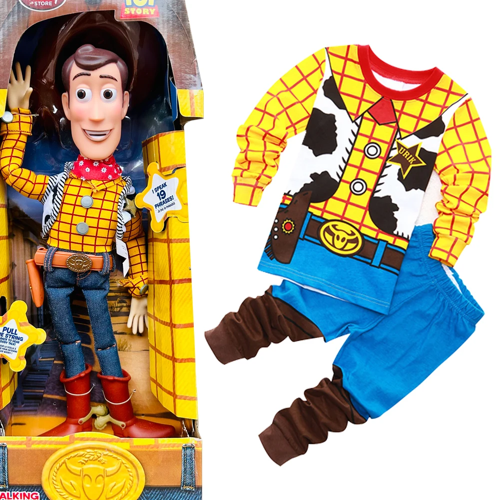 Toy Story Long Sleeve Cosplay T-Shirt Buzz Lightyear Sheriff Woody Jessie Boys Girls Long Sleeve Clothes Kids christmas gift