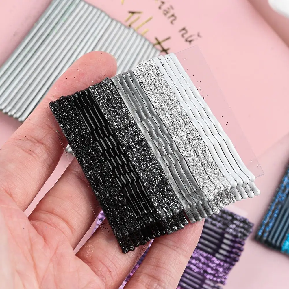 Description Picture 3 of item24 PCS/Set Hot Sale Candy Colors Wavy Hair Clips Glitter Bobby Pins Hair Accessories Girls Headwear Women Fashion Styling Tools