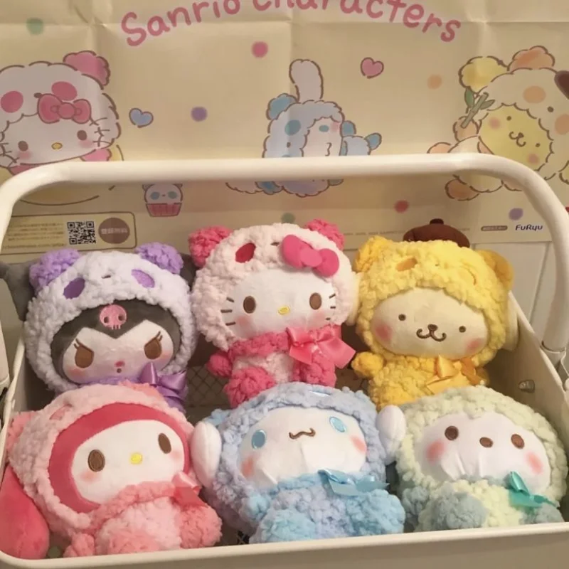12cm Sanrio Cartoon Plush Toy Kawali Kuromi Hello Kitty My Melody  Cinnamoroll Soft Stuffed Doll Pendant Toys Girl Kids Xmas Gift - AliExpress