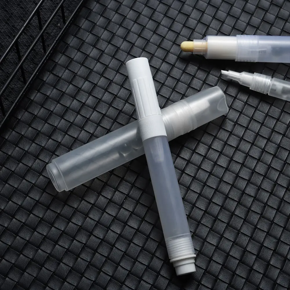 반복 가능한 사용 배럴 튜브 투명 낙서 펜 페인트 펜 액세서리 빈 막대 액체 분필 마커