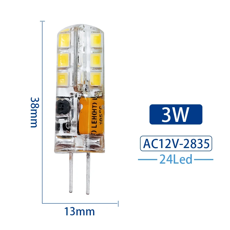 ตัวเลือกสินค้า 1-8Pcs G4 หลอดไฟ LED 2W 3W 4W 5W 7W 9W AC DC12V 220V ข้าวโพดโคมไฟ SMD2835 Spotlight โคมไฟระย้าเปลี่ยนหลอดฮาโลเจน