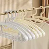 5/10pcs Adult Wide Shoulder Thickened Non-slip Clothes Hanger Household Clothes Rack Clothes Drying Rack Plastic Clothes Hanger 3