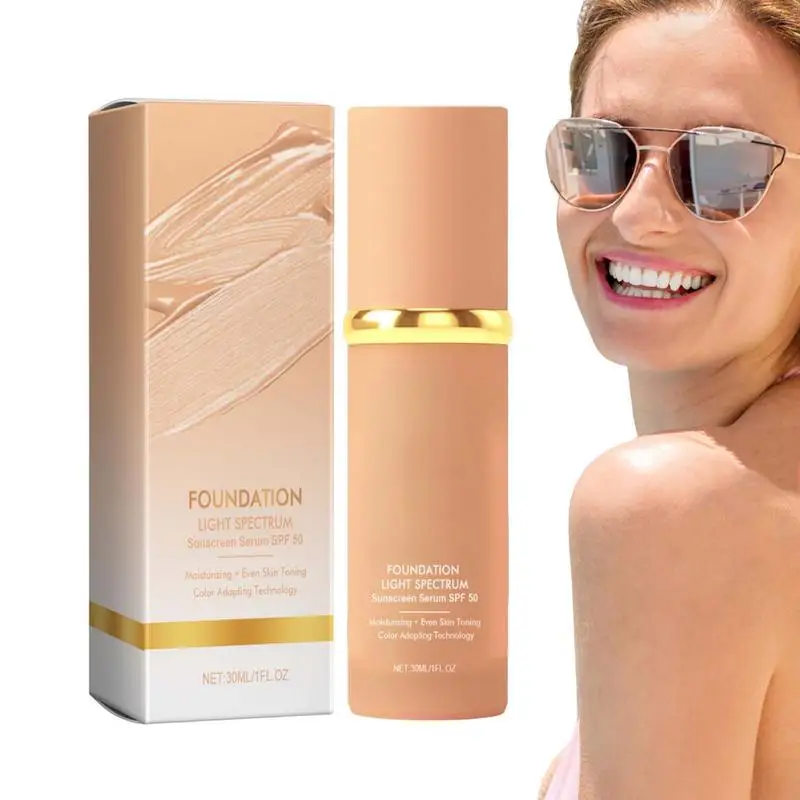 Face Concealer 30ml Liquid Foundation SPF50 UVA/UVB Moisturizing Sunscreen Oil-Control Matte BB Cream Full Coverage Matte Base face concealer palette color concealer concealer cream foundation concealer face concealer face foundation face concealer pen