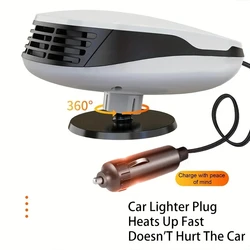 Car Defroster Windshield Heater 12V 2 In 1 Heating/Cooling Fan For Auto Window Demister With Fast Heating For Truck RV SUV