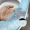 Safety Non-woven Fabric Disposable Toilet Seat Covers  Waterproof Toilet Paper Pads Mat Cover for Maternity Hospital Bathroom 3