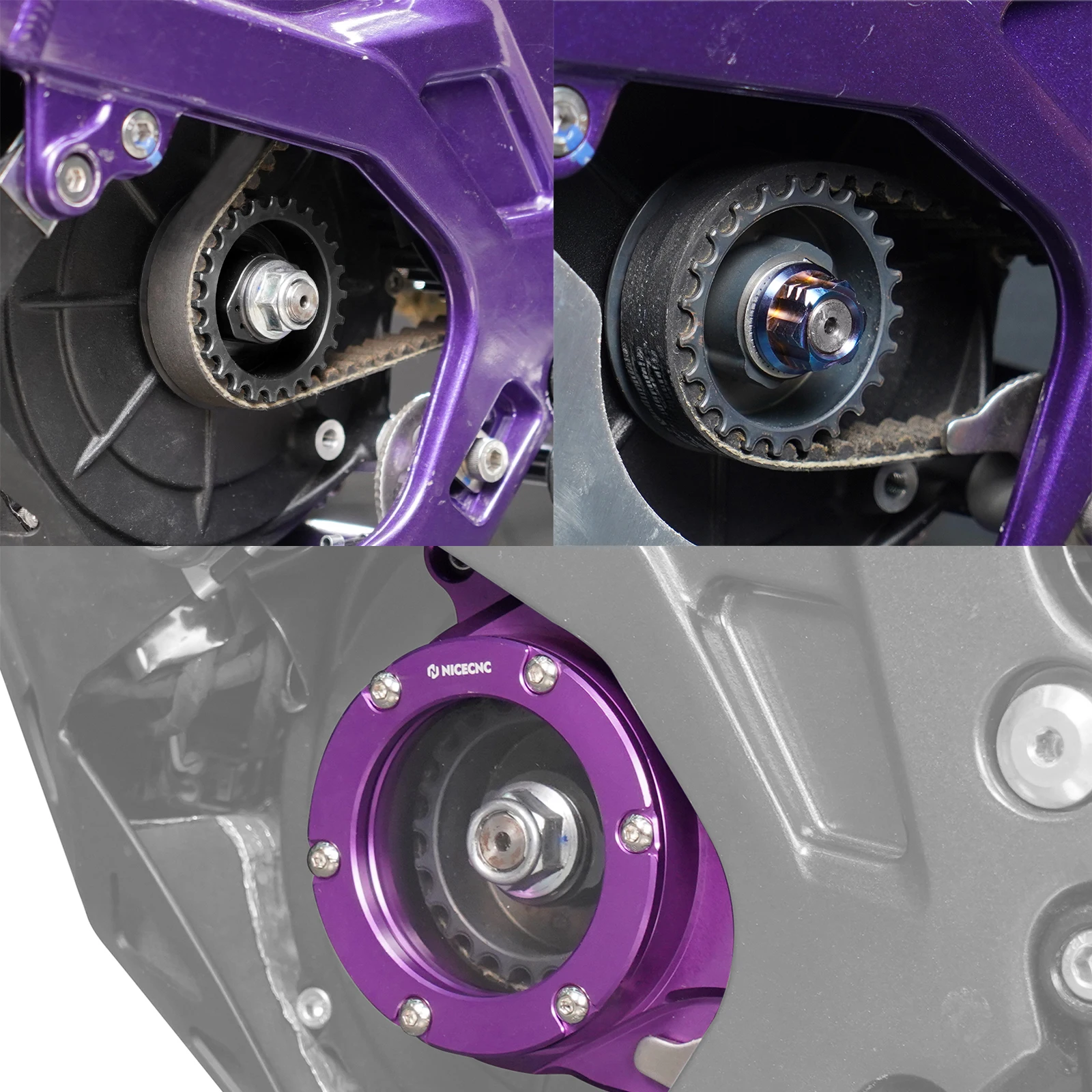 NICECNC Für Sur-Ron Surron Light Bee X S Primärrolle Riemenscheibe Mutter Riemenscheibe Abdeckung für Segway X160 X260 Elektro Dirt Bike – Detail 15