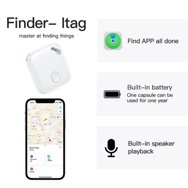 애플 파인드용  미니 스마트 트래커, GPS 역방향 추적, 분실 휴대폰, 애완 동물, 어린이, IOS 시스템, 스마트 에어 태그, 스마트 태그