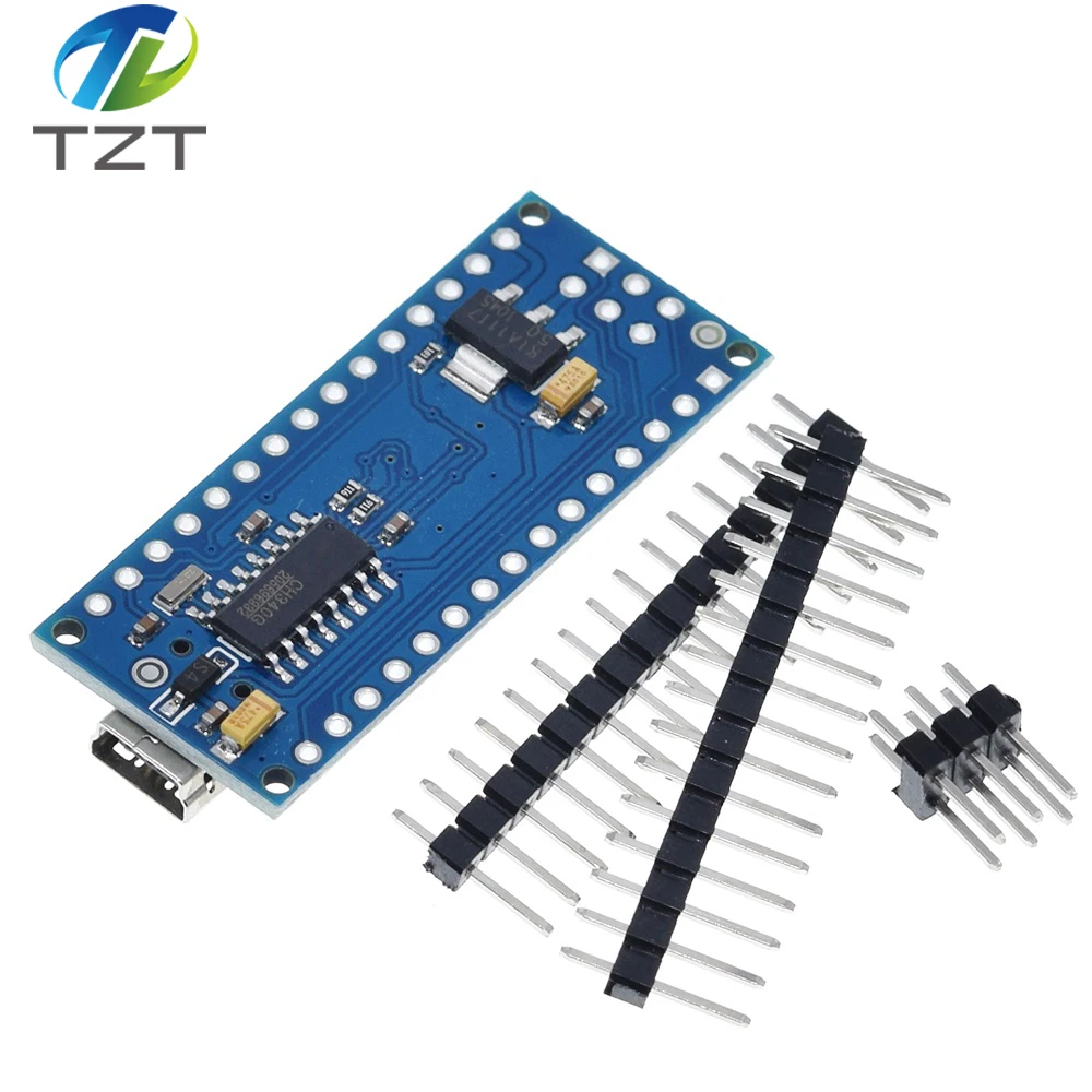 DIYTZT Nano Atmega168 Controller kompatibel für Arduino nano Atmega168PA-AU CH340 CH340C Ersetzen Sie den CH340G USB-Treiber – Detail 6