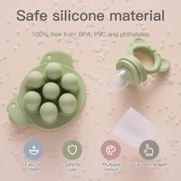 Baby Fruit Feeder Food Grade Silica Gel Pacifier Silicone Teething Nipple Feeding Grind Fruits Vegetable for Baby's Meal Feeding 2